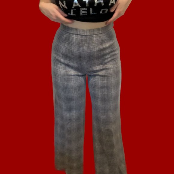 Vintage Dorce wool houndstooth / plaid pants - Picture 1 of 3